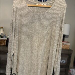 Evri Ribbed Long Sleeve Top